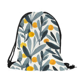 Simple Style Geometric Pattern Artistic Leaf Print Drawstring Bag Casual Practical Polyester String Backpack Outdoor Package