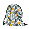 Simple Style Geometric Pattern Artistic Leaf Print Drawstring Bag Casual Practical Polyester String Backpack Outdoor Package