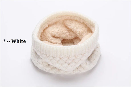 Female Warm Cashmere Tube Scarf Children Knitted Cowl Neck Shawls Wraps Scarves Men Women Winter Scarf Wool Collar Neck Warmer