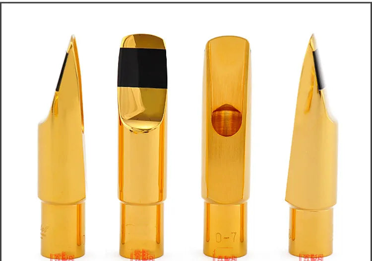 Professional Aisiweier Tenor Soprano Alto Saxophone Metal Mouthpiece Gold Lacquer Mouthpiece Sax Aisiweier Mouth Pieces 56789