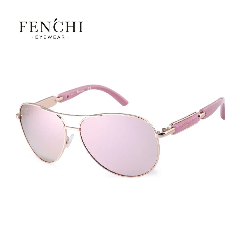 FENCHI 2021 Pink Sunglasses Women Polarized Sunglasess 2020 Driving Pilot sun glasses Men ladies oculos de sol feminino