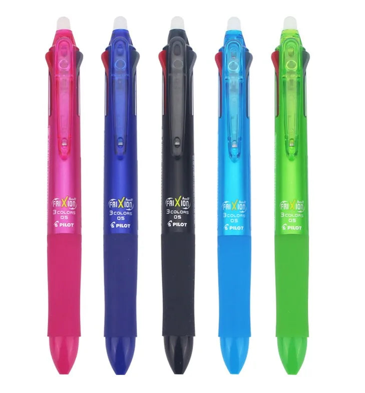 Pilot Frixion Pen 3 in 1 Erasable Gel Pen 3 Colors 0.5 mm LKFB-60EF 0.38 mm LKFB-60UF Pastel Colors Japan