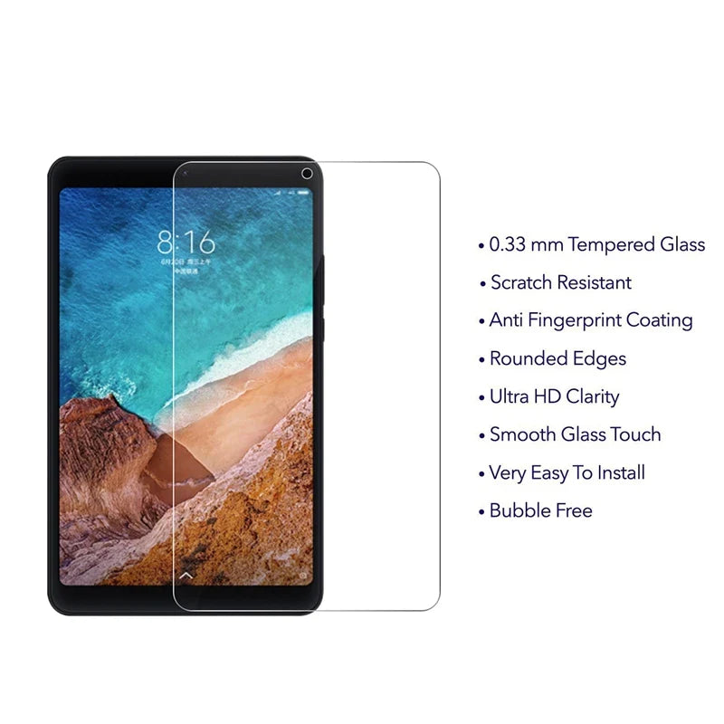 Protective Glass For Xiaomi Mi Pad 4 Screen Protector Tempered Glass For Xiaomi MiPad 4 plus Tablet 4plus 10.1 8 inch Glass Film