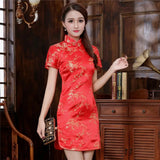 Plus Size 3XL 4XL 5XL 6XL Chinese Qipao Classic Women Satin Cheongsam Oriental Bride Wedding Dresses 2021 New Evening Party Gown