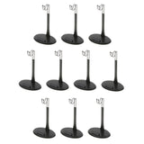 10Pcs Black 1/6 Scale 12inch Action Figures Dolls Dollhouse Display Stand Base Holder Adjustable Height