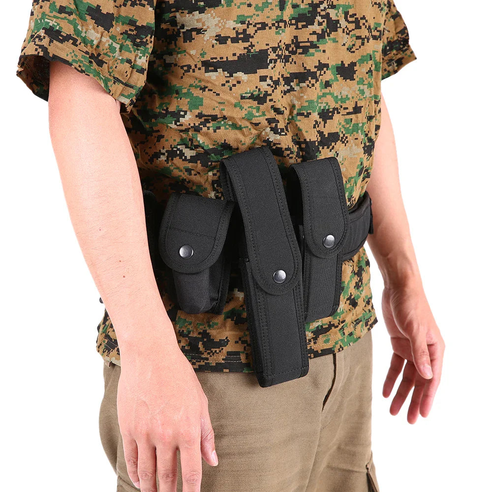 Outdoor Tactical Belt Hunting Bags Tactical Belt Holster Security Military Duty Utility Belt with Pouches Holster Gear