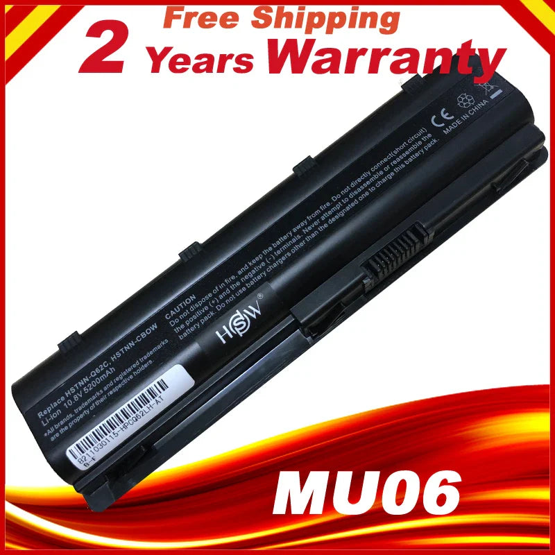 Laptop Battery For HP Notebook Battery MU06 593553-001 593554-001 593554-001 Hp Pavilion G6 G7 593562-001 HSTNN-UB0W