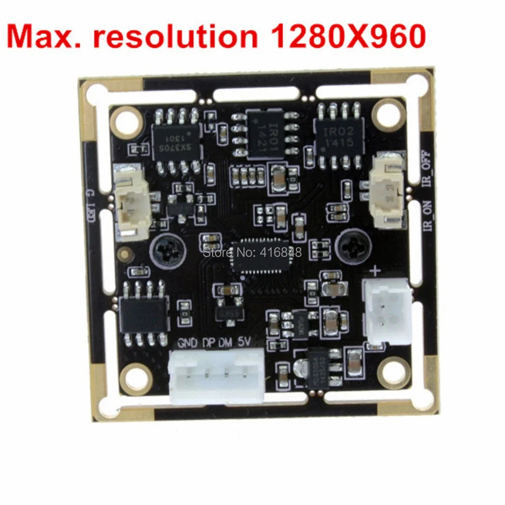 Low illumination Webcam 1.3MP 1280X960 Black And White Monochrome USB Camera Module with CMOS Aptina AR0130 Sensor