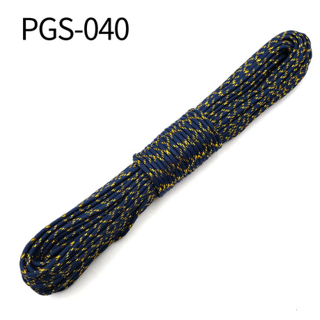 YOUGLE Metallic 550 Paracord Parachute Cord Lanyard with Sparkle Glitter Tracers for Gift Wrap Holiday Decoration DIY Crafting