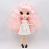 ICY DBS Blyth Doll 1/6 bjd ob24 joint body Pink hair afro hair 30cm nude doll white skin super black skin anime girls gift