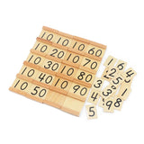 Montessori Teaching Math Toys Teens and Tens Seguin Board with Beads Bars Wood Toys Early Childhood Education Preschool Training