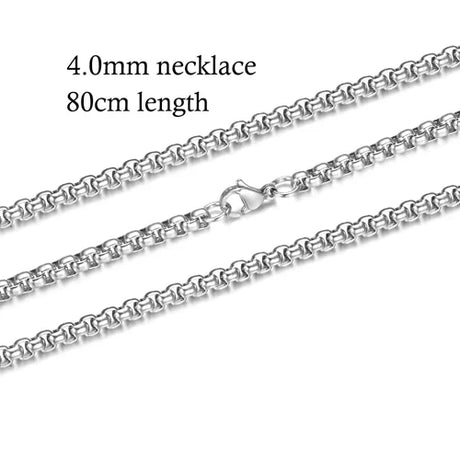 10pcs/lot 316 Stainless Steel Necklace and Bracelet Chain DIY Jewelry Findings Multi Sizes with Lobster Claw Clasps S-005*10