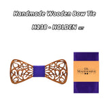 Mahoosive New Floral Wood Bow Ties for Men Bowtie Hollow Butterflies Wedding suit wooden bowtie Shirt krawatte Bowknots Slim tie