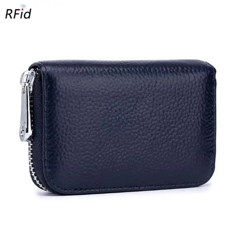 New Arrival Unisex Genuine Leather RFID Protection Credit Card Case Wallet For Man Ladies ID Card Holder Women's Purse