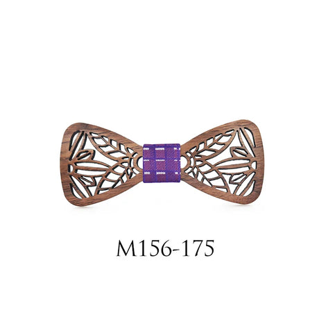 New Design Cute Kids Boys Wood Bow Tie Children Butterfly Type Floral Bow ties Girl Boys Wooden Bow ties Corbatas Para Hombre