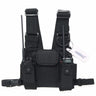 ABBREE Walkie Talkie Accessories Chest Harness Front Pack Pouch Holster Vest Rig for Ham Two Way Radio ( Rescue) ( Reflective)