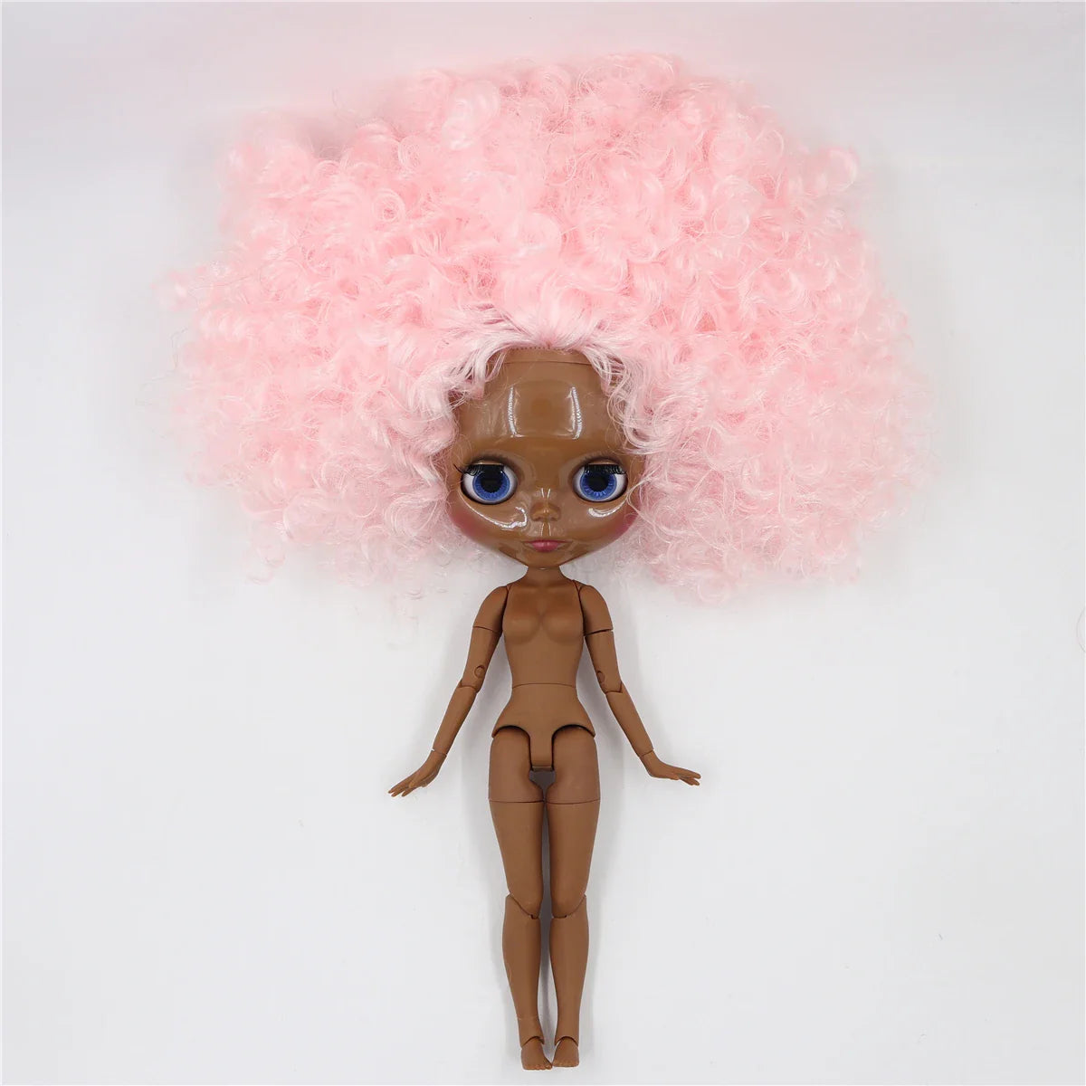 ICY DBS Blyth Doll 1/6 bjd ob24 joint body Pink hair afro hair 30cm nude doll white skin super black skin anime girls gift