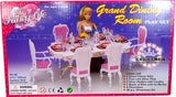 New arrival Christmas/Birthday Gift Children Doll Accessories house Furniture Play Set Cute dinning room For barbie Doll 1/6