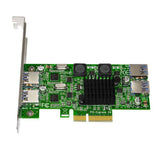 H1111Z NEW Add On Cards PCIE USB 3.0 Card PCI-E/PCI Express USB 3.0 Controller + 5.25 USB 3.0 Front Panel PC Computer Components