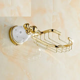 New Golden Finish Brass Flexible Soap Basket /Soap Dish/Soap Holder /Bathroom Accessories,Bathroom Furniture Toilet Vanity 5205