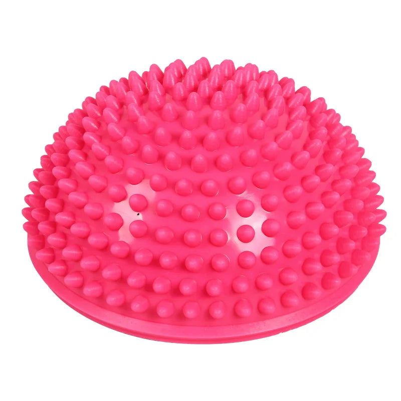 Yoga Half Ball Fitness Equipment Kids Elder Durian Massage Mat Exercise Balance Point Gym Yoga Pilates Ball Rubber