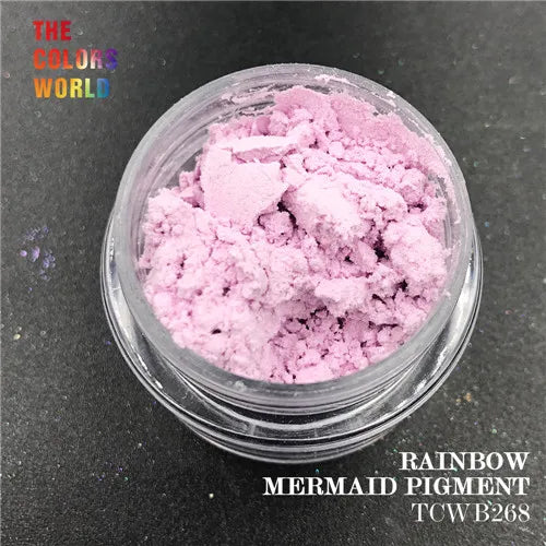 TCT-088 Mermaid  Rainbow Pigment Mirror Pigment Chrome Aurora Chameleon For Nail Art Decorations Makeup Facepaint Manual DIY