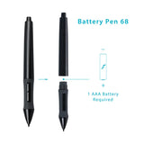 Huion Battery Pen P68 PEN68 Digital Pen Stylus Drawing for Graphic Tablets NEW 1060PLUS, WH1409-2048, 420, H420, 680TF, 680S