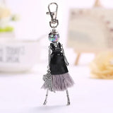 YLWHJJ brand Doll Handmade Cute charm keychain for Women Car Pendant Girls fashion Jewelry Bag key chains Accessories key ring