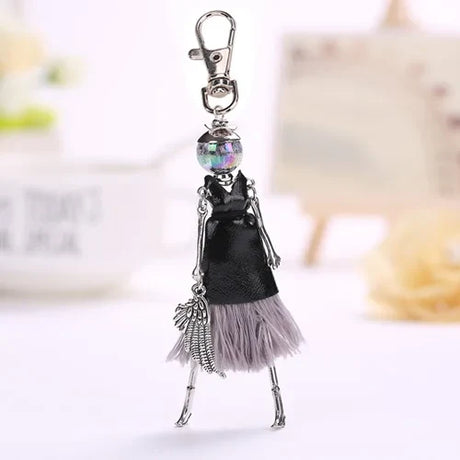 YLWHJJ brand Doll Handmade Cute charm keychain for Women Car Pendant Girls fashion Jewelry Bag key chains Accessories key ring