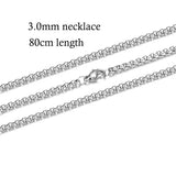 10pcs/lot 316 Stainless Steel Necklace and Bracelet Chain DIY Jewelry Findings Multi Sizes with Lobster Claw Clasps S-005*10