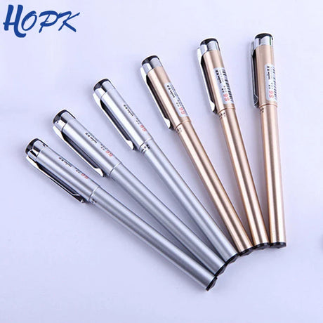 2 Pcs/ Set High quality rollerball Pen Gel Pen office stationery roller ball pens Black / Blue ink school supplies