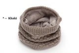 Female Warm Cashmere Tube Scarf Children Knitted Cowl Neck Shawls Wraps Scarves Men Women Winter Scarf Wool Collar Neck Warmer