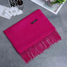 200*70cm High Quality Winter Cashmere Scarf Thicken Warm Pashmina Shawl Wrap Long Tassel Solid Acrylic Wool ShawlS Scarves YR001