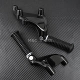 Motorcycle Rear Passenger Foot Pegs Mount Black Pedal For Harley Sportster Iron 883 1200 XL 48 72 SuperLow 2014-2021