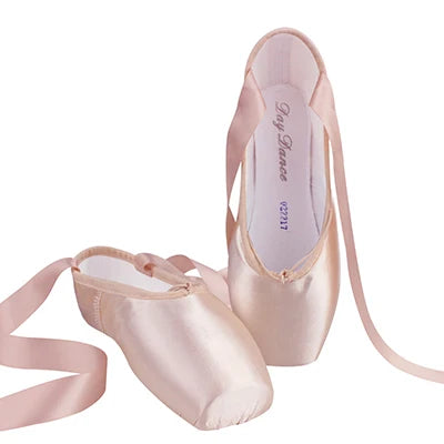 Girls Ballerina Ballet Pointe Shoes Pink Red Women Satin Canvas Ballet Shoes For Dancing