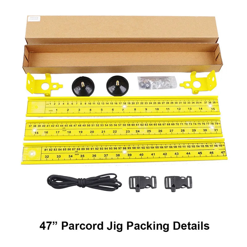 550 Paracord Jig Bracelet Maker Paracord Tool Kit Adjustable Aluminum Weaving DIY Craft Jig  2" to 47"