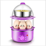 Electrical Egg Steamer 30 Minutes Timer Auto Power Off Dry-Fire Protection Mini Breakfast Maker Children Food Cooker