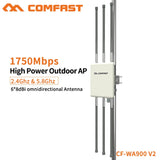 COMFAST 1750Mbps Wireless Outdoor AP Dual Band 5Ghz 2.4Ghz 360 Degree WiFi Cover Access Point Wifi Base Station POE CF-WA900 V2