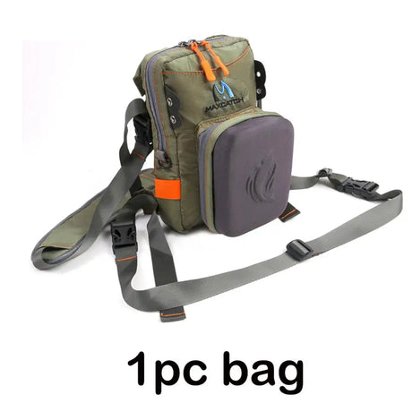 Maximumcatch Fly Fishing Chest Bag With Molded Fly Bench Fishing Tackle Pack