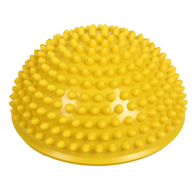 Yoga Half Ball Fitness Equipment Kids Elder Durian Massage Mat Exercise Balance Point Gym Yoga Pilates Ball Rubber