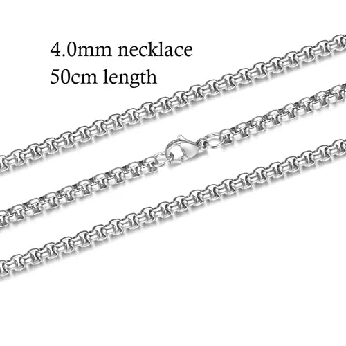 10pcs/lot 316 Stainless Steel Necklace and Bracelet Chain DIY Jewelry Findings Multi Sizes with Lobster Claw Clasps S-005*10