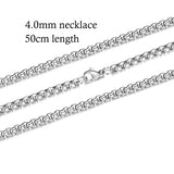 10pcs/lot 316 Stainless Steel Necklace and Bracelet Chain DIY Jewelry Findings Multi Sizes with Lobster Claw Clasps S-005*10