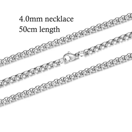 10pcs/lot 316 Stainless Steel Necklace and Bracelet Chain DIY Jewelry Findings Multi Sizes with Lobster Claw Clasps S-005*10