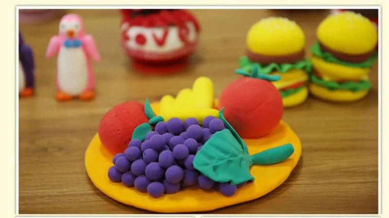 MOTOHOOD 36 Colors DIY Light Clay Intelligent Plasticine And Tools kit Sets Modeling Polymer Clay Slime Toy For Kids Gift