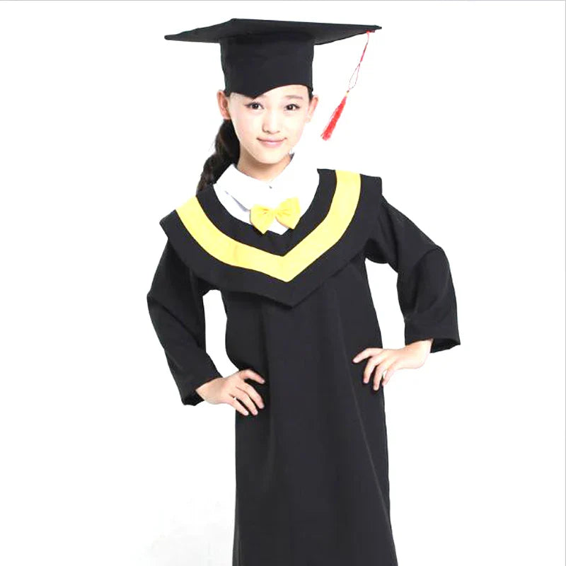 Bazzery Children's performance clothing Academic dress gown Unisex Kindergarten Dr. cloth graduated Bachelor suits Dr. cap