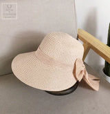 2018 Women's Sun Hat Big Bow Wide Brim Floppy Summer Hats For Women Beach Panama Straw Bucket Hat Sun Protection Visor Femme Cap