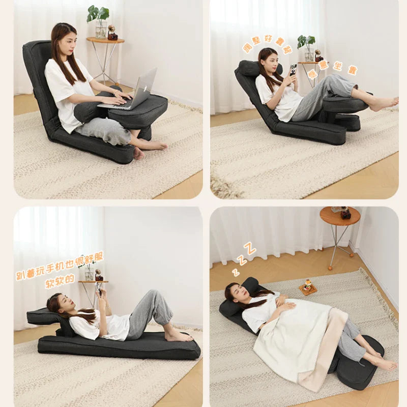 HY Lazyback Chair on Rollaway Bed College Student Dormitory Relic Tatami Single Bedroom Bay Window Sofa Recliner Chair daybed