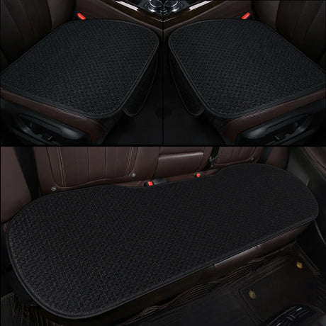 New Flax Car Seat Cover Protector Linen Front Rear Back Cushion Protection Pad Mat Backrest for Auto Interior Truck Suv Van