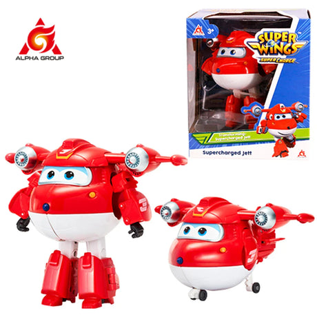 Super Wings 5 Inches Transforming Jett Dizzy Donnie Deformation Airplane Robot Action Figures Transformation Animation Kid Toys