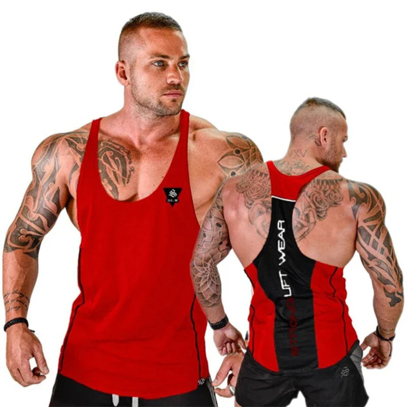 Bodybuilding Tank Tops Men Gym Workout Fitness sleeveless shirt Male Summer Cotton Undershirt Casual Singlet Vest Brand Clothing